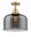 Bell - 1 Light - 12 inch - Brushed Brass - Semi-Flush Mount (3442|447-1C-BB-G73-L-LED)