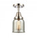 Bell - 1 Light - 5 inch - Polished Nickel - Semi-Flush Mount (3442|447-1C-PN-G58-LED)