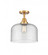 Bell - 1 Light - 12 inch - Satin Gold - Semi-Flush Mount (3442|447-1C-SG-G74-L-LED)