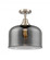 Bell - 1 Light - 12 inch - Brushed Satin Nickel - Semi-Flush Mount (3442|447-1C-SN-G73-L-LED)