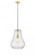 Fairfield - 1 Light - 12 inch - Satin Gold - Cord hung - Mini Pendant (3442|491-1P-SG-G574-12)