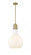 Amherst - 1 Light - 14 inch - Brushed Brass - Stem hung - Pendant (3442|492-1S-BB-G581-14-LED)