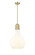 Amherst - 1 Light - 14 inch - Satin Gold - Cord hung - Pendant (3442|492-1S-SG-G581-14-LED)