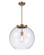 Athens - 1 Light - 16 inch - Antique Copper - Cord hung - Pendant (3442|221-1S-AC-G122-16)
