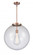 Beacon - 1 Light - 18 inch - Antique Copper - Stem Hung - Pendant (3442|221-1S-AC-G202-18-LED)