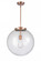 Beacon - 1 Light - 16 inch - Antique Copper - Stem Hung - Pendant (3442|221-1S-AC-G204-16)