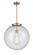 Beacon - 1 Light - 18 inch - Antique Copper - Stem Hung - Pendant (3442|221-1S-AC-G204-18)