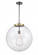 Beacon - 1 Light - 18 inch - Black Antique Brass - Stem Hung - Pendant (3442|221-1S-BAB-G202-18-LED)