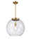 Athens - 1 Light - 16 inch - Brushed Brass - Cord hung - Pendant (3442|221-1S-BB-G124-16)