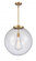 Beacon - 1 Light - 18 inch - Brushed Brass - Stem Hung - Pendant (3442|221-1S-BB-G202-18-LED)