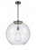 Athens - 1 Light - 18 inch - Matte Black - Stem Hung - Pendant (3442|221-1S-BK-G124-18)