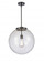 Beacon - 1 Light - 16 inch - Matte Black - Stem Hung - Pendant (3442|221-1S-BK-G202-16)