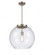 Athens - 1 Light - 16 inch - Brushed Satin Nickel - Cord hung - Pendant (3442|221-1S-SN-G124-16-LED)
