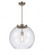 Athens - 1 Light - 16 inch - Brushed Satin Nickel - Stem Hung - Pendant (3442|221-1S-SN-G124-16-LED)
