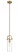 Pilaster - 1 Light - 12 inch Long Glass - Brushed Brass - Stem hung - Mini Pendant (3442|423-1S-BB-4CL-LED)