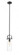 Pilaster - 1 Light - 12 inch Long Glass - Matte Black - Stem hung - Mini Pendant (3442|423-1S-BK-4CL)