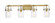 Pilaster - 4 Light - 35 inch - Brushed Brass - Bath Vanity Light (3442|423-4W-BB-4CL)