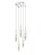 The Original Aspen Collection Chrome 5 Light Pendant Fixture With Clear Crystal (4450|HF1900-5-AP-CH-C)
