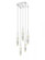 Aspen  5 Light Multi  Pendant in Polished Chrome with Clear Crystal (4450|HF1900-5-AP-CH-C)