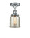 Bell - 1 Light - 5 inch - Polished Chrome - Semi-Flush Mount (3442|916-1C-PC-G58-LED)