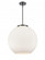 Athens - 3 Light - 18 inch - Matte Black - Cord hung - Pendant (3442|221-3S-BK-G121-18)