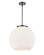 Athens - 3 Light - 16 inch - Matte Black - Cord hung - Pendant (3442|221-3S-BK-G121-16)