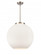 Athens - 3 Light - 18 inch - Brushed Satin Nickel - Stem hung - Pendant (3442|221-3S-SN-G121-18)