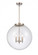 Beacon - 3 Light - 18 inch - Brushed Satin Nickel - Stem hung - Pendant (3442|221-3S-SN-G204-18-LED)