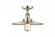 Railroad - 1 Light - 12 inch - Brushed Satin Nickel - Semi-Flush Mount (3442|517-1CH-SN-MFR-SN-12)
