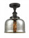 Bell - 1 Light - 8 inch - Oil Rubbed Bronze - Semi-Flush Mount (3442|916-1C-OB-G78)