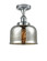 Bell - 1 Light - 8 inch - Polished Chrome - Semi-Flush Mount (3442|916-1C-PC-G78)