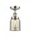 Bell - 1 Light - 5 inch - Polished Nickel - Semi-Flush Mount (3442|916-1C-PN-G58)