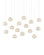 Piero White 15-Light Linear Multi-Drop Pendant (92|9000-0913)