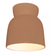 Hourglass Flush-Mount (Outdoor) (254|CER-6190W-CLAY)