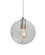 Besa, Maestro 8 Cord Pendant for Multiport Canopy, Clear, Satin Nickel Finish, 1x60W Medium base (127|J-MAESTRO8CL-SN)