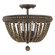 3-Light Semi-Flush Mount with Wood Beads and Finial (8583|9A122A)