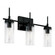 3-Light Vanity in Matte Black with Clear Glass (8583|AA1015MB)