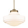 Golden Lighting Ingalls 1-light 16in Pendant in Modern Brass and Vintage Milk Glass (36|0508-L MBS-VMG)