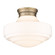 Golden Lighting Ingalls 1-light 16in Semi-Flush Mount in Modern Brass and Vintage Milk Glass (36|0508-LSF MBS-VMG)