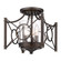 Wry Lighting Quincy 3-light Semi-Flush Mount in Cordoban Bronze (36|3718-SF CDB-CLR)