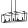 Golden Lighting Mercer 5-light Island Light in Matte Black and Clear Glass (36|4309-LP BLK-BLK-CLR)