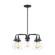 Belton transitional 5-light indoor dimmable ceiling chandelier pendant light in midnight black finis (38|3114505-112)
