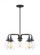 Belton transitional 5-light indoor dimmable ceiling chandelier pendant light in midnight black finis (38|3114505-112)