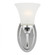 Holman traditional 1-light indoor dimmable bath vanity wall sconce in chrome silver finish with sati (38|41806-05)