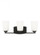 Franport transitional 3-light indoor dimmable bath vanity wall sconce in midnight black finish with (38|4428903-112)