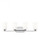 Franport transitional 4-light LED indoor dimmable bath vanity wall sconce in chrome silver finish wi (38|4428904EN3-05)
