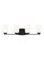 Franport transitional 4-light LED indoor dimmable bath vanity wall sconce in midnight black finish w (38|4428904EN3-112)