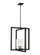Mitte transitional 1-light indoor dimmable ceiling hanging single pendant light in midnight black fi (38|5141501-112)
