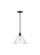 Belton transitional 1-light indoor dimmable ceiling hanging single pendant light in midnight black f (38|6227801-112)