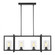 Mitte transitional 4-light indoor dimmable linear island ceiling pendant hanging chandelier light in (38|6641504-112)